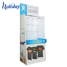 Custom Cardboard T Shirt Display Stand Rack,Portable T-Shirt Floor Display Stand Rack